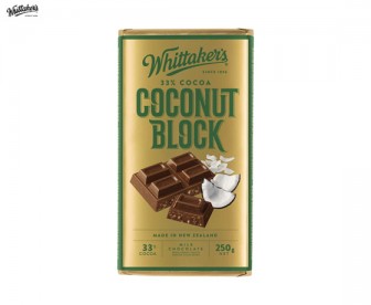 Whittaker's 惠特克 椰子牛奶巧克力 250克(33%可可) Whittaker's 惠特克 椰子牛奶巧克力 250克(33%可可)